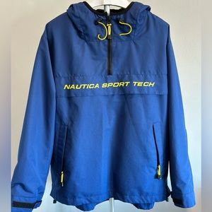 Nautica Raincoat/Windbreaker Royal Blue (Medium)